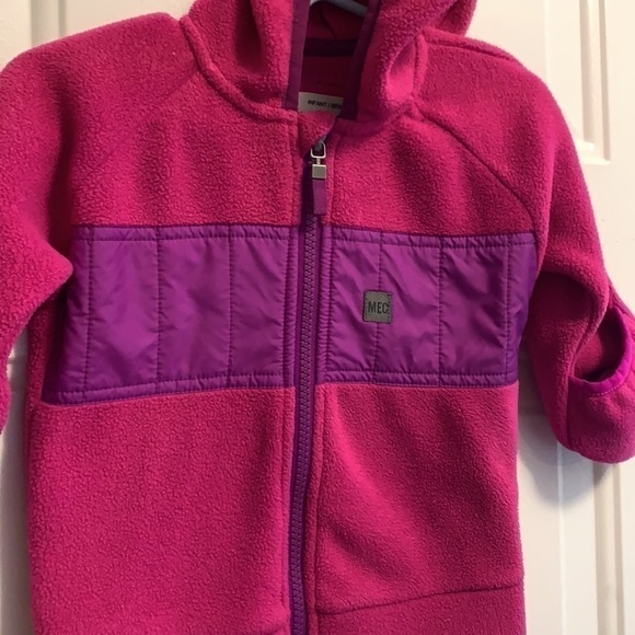 MEC Ursus pink fleece jacket 6 months… - Picture 2 of 5